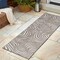 Jonathan Y Maribo High-Low Abstract Groovy Striped Gray/Ivory 2 ft. x 8 ft. Indoor/Outdoor Runner Rug SCN103B-28 - alternate 2