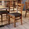 Flash Furniture HERCULES Ladder Back Cherry Wood Restaurant Chair - Mocha Vinyl Seat XU-DGW0005LAD-CHY-MCHV-GG - alternate 3