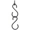 National Hardware 3-1/2'' Black Steel Extension Hook Kit N275-149 - alternate 3