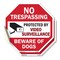 Signmission No Trespassing Protected by Video S, 4 inch X 4 inch, Vinyl Decal, 2PK OC-D-2PACK-4-100 - alternate 1