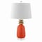Jonathan Y Pineapple 23" Classic Vintage Ceramic LED Table Lamp, Orange/Gold JYL4019E - alternate 3