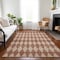 Homeroots 5' X 8' Orange And Copper Geometric Washable Indoor Outdoor Area Rug 577080 - alternate 6