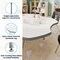 Flash Furniture Wren 60 in Flower Adjustable Height Activity Table, Thermal Laminate Top, Short Legs, White XU-A60-FLR-WHT-T-P-GG - alternate 3