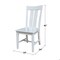 Whitewood Industries Set of Two Ava Dining Chairs, White, PK2 CI08-13P - alternate 5