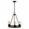 Jonathan Y Coronet 20" 3-Light Iron/Seeded Glass Rustic Farmhouse LED Chandelier, Oil Rubbed Bronze JYL7511A - alternate 9