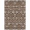 Homeroots 9' X 12' Chocolate Beige And Gray Floral Washable Indoor Outdoor Area Rug 605423 - alternate 6