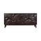 Homeroots 80" Dark Brown Solid Wood Carved Abstract Sideboard with Four Doors 634316 - alternate 7