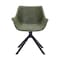 Leisuremod Markley Modern Leather Dining Swival Arm Chair in Green ESCBL-26-G - alternate 5