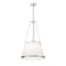 Z-Lite Madeline 5 Light Pendant, Brushed Nickel/White, 18 In W x 36.75 In H 1954P18-BN - alternate 3