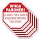 Signmission Whoa Pardner! Closed Toes Shoes Req, 10 inch X 10 inch, Aluminum Metal Signs, 5PK OC-A-5Pack-10-40 - alternate 1