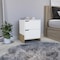 Homeroots 20" White And Natural Wood Two Drawer Nightstand 543692 - alternate 4