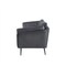 Homeroots 84" Dark Gray Sofa With Black Legs 480915 - alternate 6