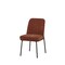 Homeroots Set of Two Burnt Orange and Black Boucle and Wood Dining Side Chairs, 2PK 716268 - alternate 1