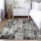 Homeroots 8' X 10' Black And Gray Abstract Washable Indoor Outdoor Area Rug 597935 - alternate 5