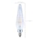 Satco 2 Watt Prismatic HX11 LED - 2700K CCT - Candelabra Base - 120 Volt - Clear Finish - 2-Card, PK2 S12140 - alternate 2