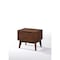 Homeroots Mid Century Modern Walnut Veneer Nightstand 473014 - alternate 1