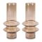 Homeroots Set of Two Translucent Taupe Glass Cylinder Table Vases, 2PK 634103 - alternate 1