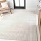 Jonathan Y Sofia High-Low MidCentury Modern Arch Stripe Two-Tone Ivory/Cream 8 ft. x 10 ft. Area Rug SCN109A-8 - alternate 4