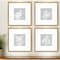 Homeroots Set Of Four Echinacea Gold Framed Print Wall Art, 4PK 525647 - alternate 3