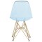 Leisuremod Cresco Plastic Dining Side Chair with Gold Base, Transparent Blue, 4PK CR19TBUG4 - alternate 5