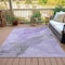 Homeroots 3' X 5' Lavender And Gray Abstract Washable Indoor Outdoor Area Rug 631833 - alternate 3