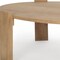 Homeroots 48" Natural Solid Wood Oval Coffee Table 596408 - alternate 6