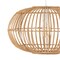 Jonathan Y Leo 17.5" 1-Light Farmhouse Coastal Rattan 180" Cord Plug-In or Hardwired LED Pendant, Brown JYL1402A - alternate 13