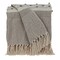 Homeroots Tufted Beige Fringed Woven Handloom Throw 476223 - alternate 1