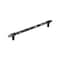 Amerock Carrione 10-1/16 inch 256mm Center-to-Center Marble Black/Black Bronze Cabinet Pull BP36664MBKBBR - alternate 1