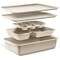 Bakken-Swiss 6-Piece Bakeware Set, Stackable Non-Stick Carbon Steel, White Stone Coating BAKDIEWH - alternate 1