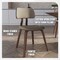 Leisuremod Modern Wooden Dining Chair, Walnut Color Frame in Light Brown, Clivo Collection CDWN-18LBR - alternate 5
