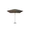 Bambrella 6.5'x10' Rectangular Bamboo Market Umbrella w/2" Pole Diameter-Grey Canopy 2mX3m REC-L-G - alternate 1