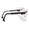 Uvex Safety Glasses, Anti-Fog, Clear Lens, Black, Blue, Patriot Red - White - Blue Frame S2500C - alternate 4