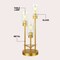 Jonathan Y Axel 20.5" 3-Light Modern Contemporary Metal/Seeded Glass Cluster LED Table Lamp, Gold Painting JYL3084B - alternate 5