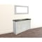 Homeroots 62" Gray and Ivory Solid Wood Nine Drawer Triple Dresser 524538 - alternate 4
