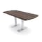 Skutchi Designs 6 Person Conference Table With Power Unit | 6' Arc Rectangle Table | Harmony Series HAR-AREC-36X72-T-H3041-NA - alternate 1