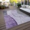 Homeroots 5' X 8' Purple Eggplant And Gray Abstract Washable Indoor Outdoor Area Rug 582027 - alternate 2