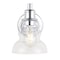 Jonathan Y Manhattan Vintage 6.5" 1-Light Metal/Glass Industrial Rustic LED Vanity, Chrome JYL3544B - alternate 1