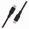 Belkin BOOST CHARGE Braided USB-C to USB-C Cable, 100 W Power Delivery, 6.6 ft, Black CAB014BT2MBK - alternate 4