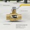 Everflow SWT Full Port Ball Valve, Brass 1/2" 605C012-NL - alternate 2