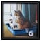 Homeroots 11" X 11" Black Frame Kitty Throne 365931 - alternate 1