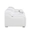 Homeroots 89in White and Silver Italian Leather Power Reclining Loveseat With Storage 633754 - alternate 5