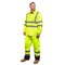 Game Workwear Hi-Vis Rain Pants, 100% Polyester 150 Denier Oxford PU Coated Fabric, Hi Vis Lime, Size S 1555E - alternate 2