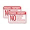 Signmission Private No Hunting Hiking Trespass Offenders Prose, 18'' X 24'' 2 Signs, Heavy Gauge Aluminum, 2PK A-1824-2PACK-24855 - alternate 1