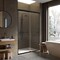 Fab Glass And Mirror Bypass Sliding Shower Door Sorrento Economy Series Adjustable 56in-60in Width 72in Height - Semi-F SHSO60X72MB - alternate 6
