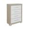 Homeroots 31" Natural And White Wood Four Drawer Dresser 643687 - alternate 8