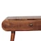 Homeroots 28" Brown Solid Wood Two Drawer Dresser 723823 - alternate 6