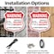 Signmission 24 Hour Surveillance Shield Sign Warning, 6 inch X 6 inch, Plastic Sign, 2PK SHI-P-2PACK-6-350 - alternate 3