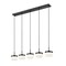Z-Lite Renaud Matte Black 5 Light Linear Chandelier 827P6-5L-MB-LED - alternate 6