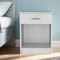 Homeroots 22" White Wood One Drawer Nightstand 479972 - alternate 3
